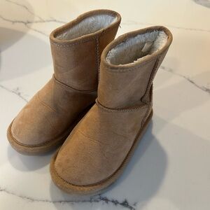 Cozy Tan Kids Boots